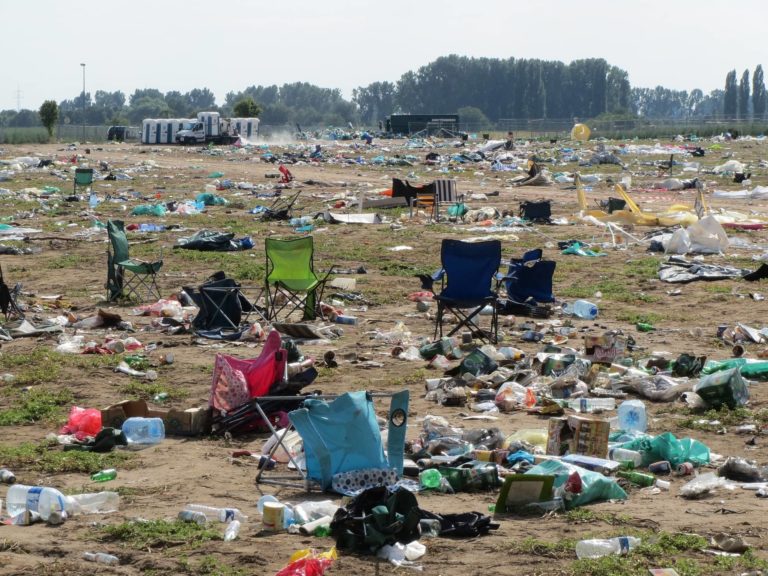 Moin Festival Umwelt Campingplatzmüll