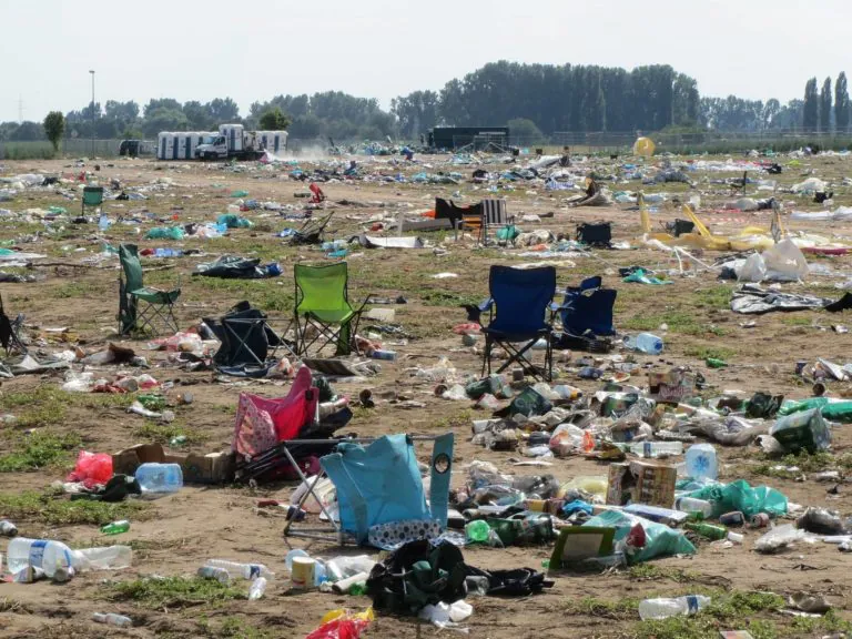 Moin Festival Umwelt Campingplatzmüll