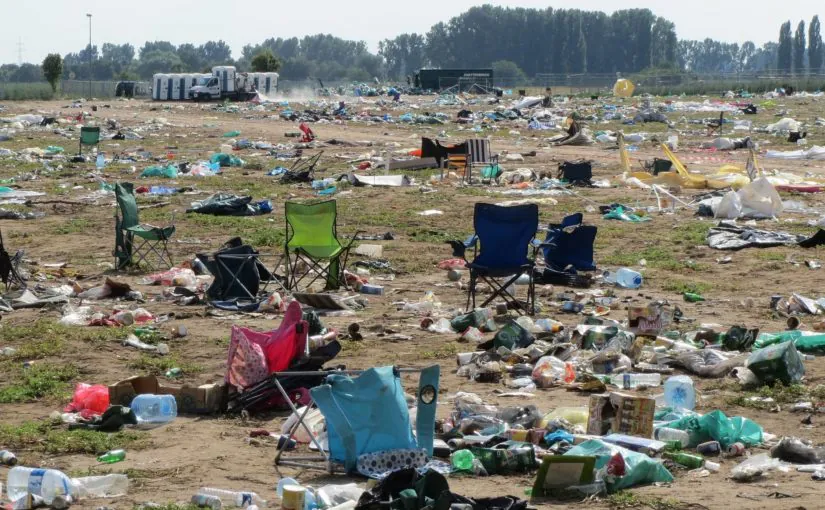 Moin Festival Umwelt Campingplatzmüll